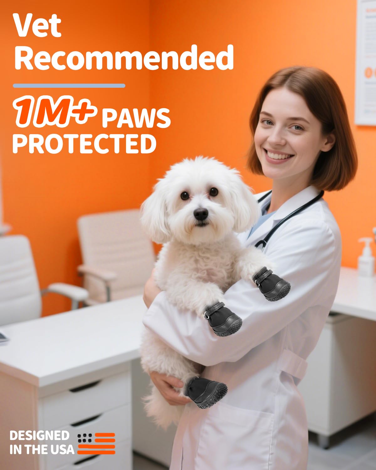Petanims Chaussures pour chiens de petite taille, sangles à double liaison et protections de pattes pour trottoir chaud d'été, bottes d'hiver pour chiens de neige avec semelles en caoutchouc
