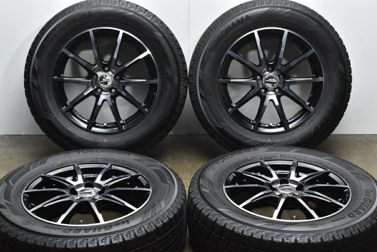 Amazon | 中古 スタッドレスタイヤホイール 4本セット 16インチ 6J +43 