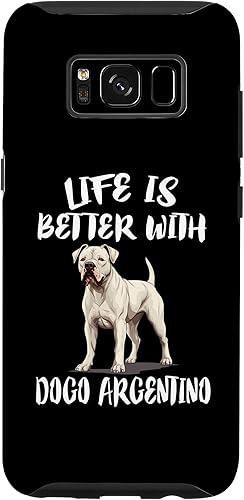 Galaxy S8 Life Is Better With Dogo Argentino Dog Case