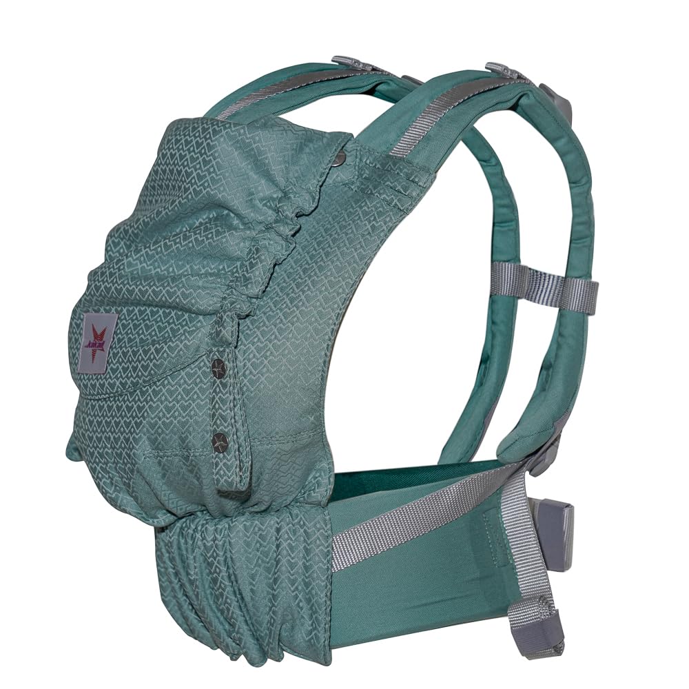 KOKADI® Portabebés ergonómico para recién nacidos a partir de nacimiento, hasta 15 kg, con capacidad de crecimiento para la espalda, portabebés