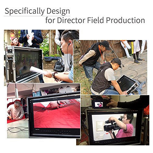 Image of P173-9HSD-CO 17.3 Inch Carry on Broadcast Production Director Monitor with 3G SDI HDMI YPbPr Input and Output Aluminum Design Full HD 1920x1080