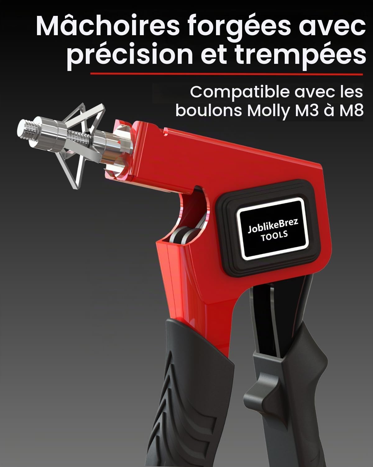 Kit 34 Chevilles Molly Métalliques pour Placo (5–28mm) et Mur Creux, Charge Lourde 25kg, Pince Molly Professionnelle Compatible M3/M4/M5/M6/M8 – Fixation pour, Étagère, Tringle à Rideau, Cadre Photo