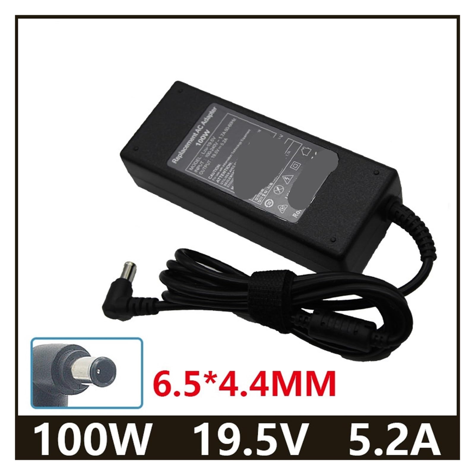 Chargeur Secteur for Ordinateur Portable 19,5 V 5,2 A 100 W 6,5 x 4,4 mm