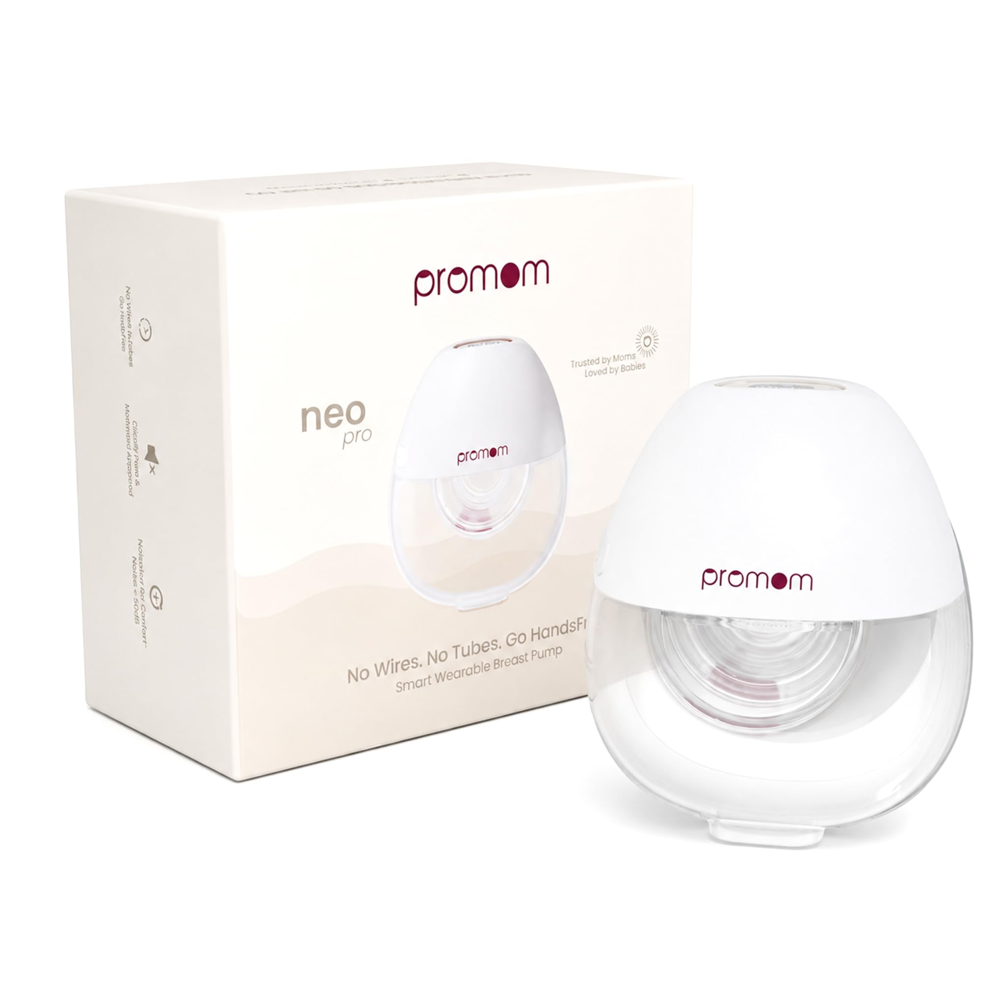 Promom Wearable Electric Breast Pump for Feeding Mothers, Automatic Hands-Free Pumping Machine with 3 Modes & 8 Suction Levels, Portable & Cordless with USB Charging, FDA Approved, Patented Diaphragm Case Technology, Best-In Class Suction-450MmHg/60KPA, Smart LED Display, 160ml BPA-Free Milk Cup, Quiet & Compact (1 Year Warranty) - Pack of 1-image-11