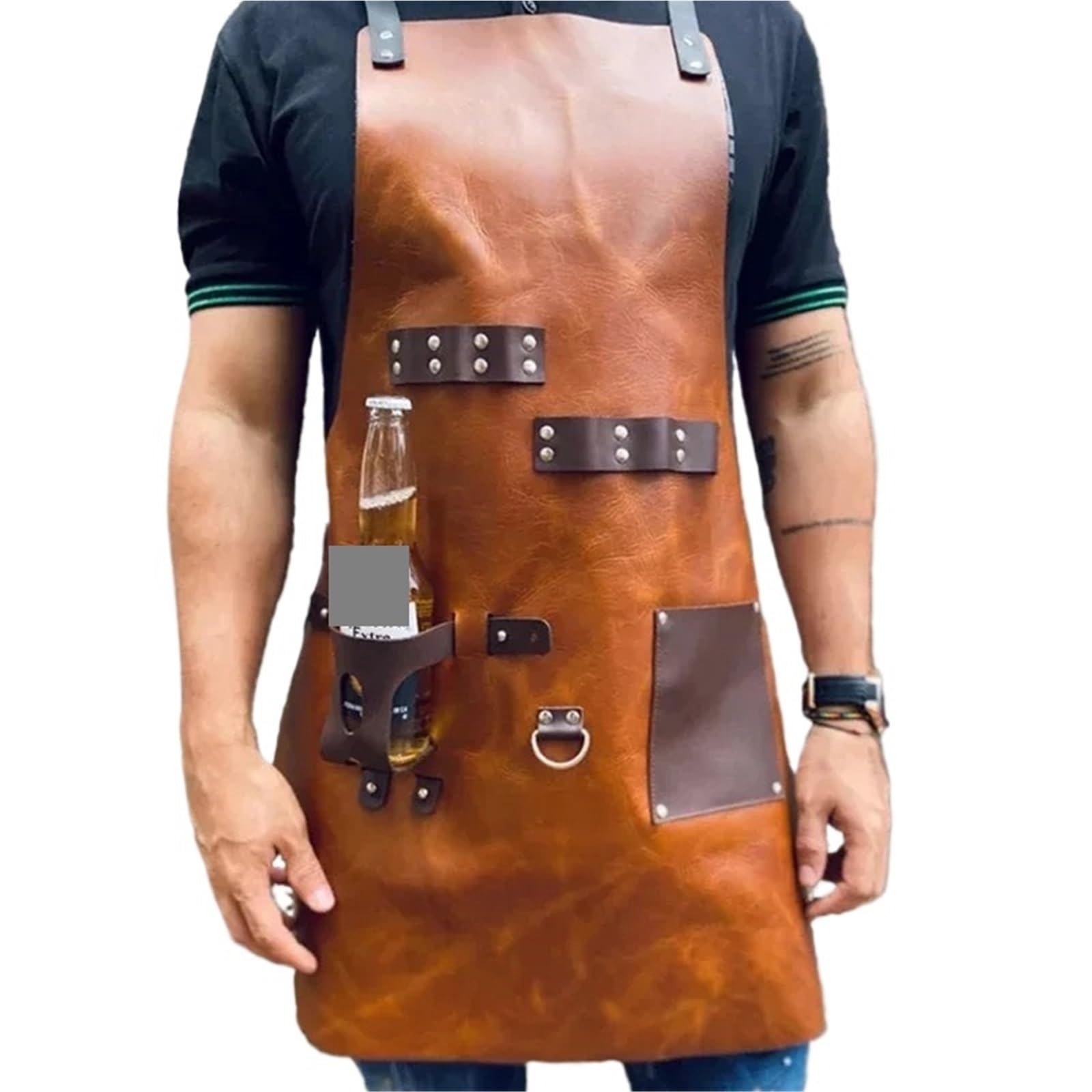 Grembiule da cucina, grembiule esterno, lavoro multifunzionale in pelle PU, prodotti for la casa e, grembiuli for utensili Per Falegnami