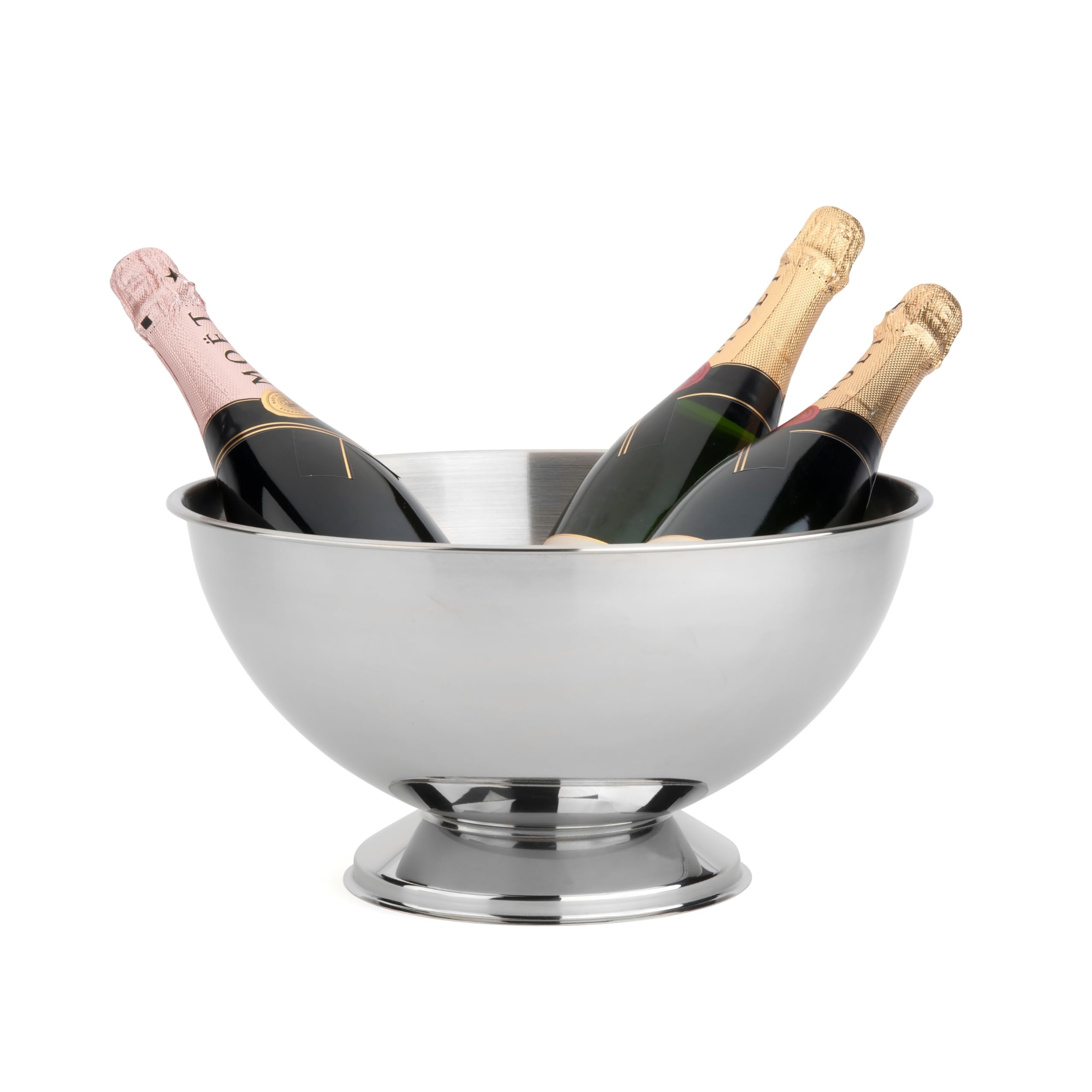 Leopold Vienna Champagnerschale Classic II – Edelstahl, Ø350 mm, 19 cm hoch, Silber, 1 Stück