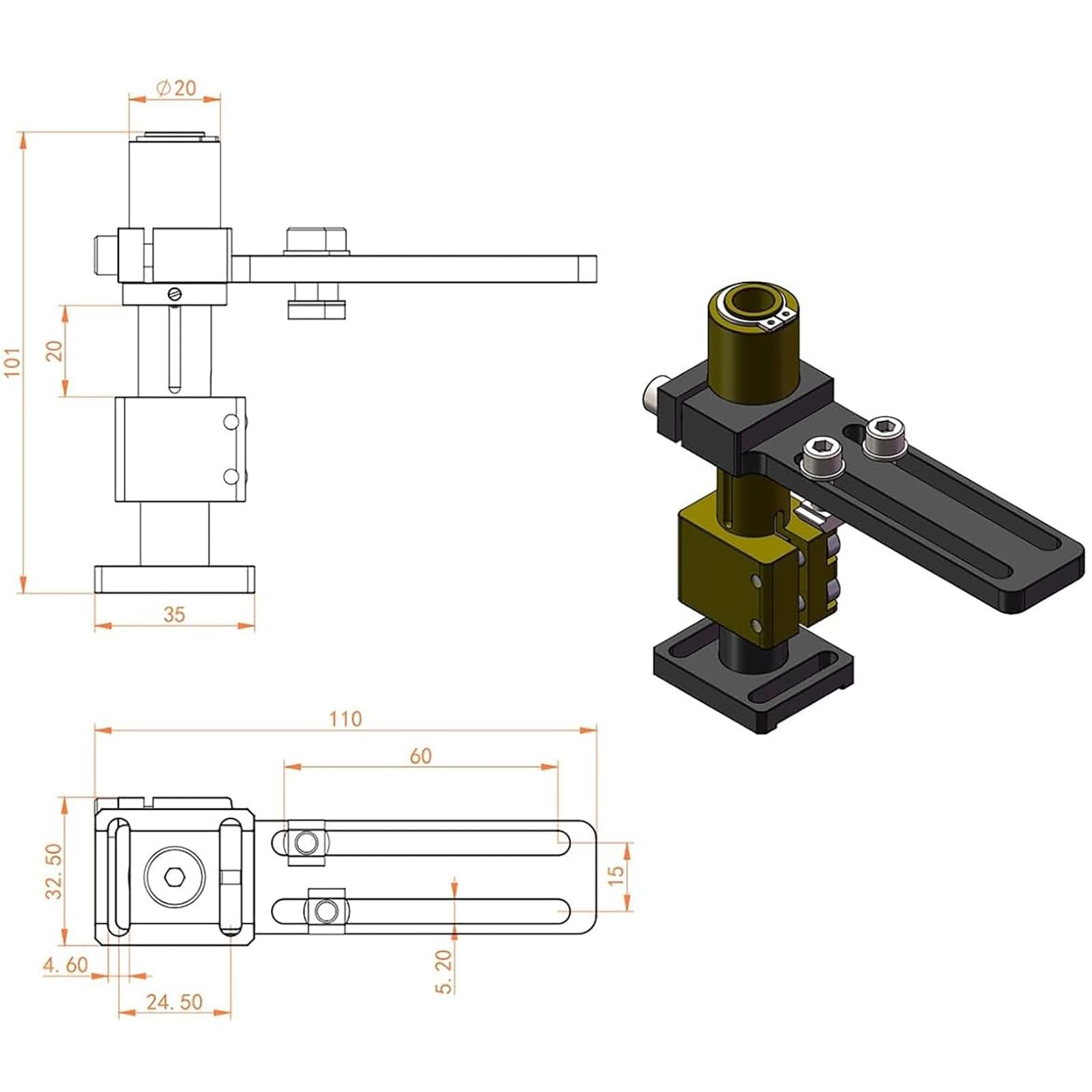 Pinza neumática de tela, fuerza de sujeción 50N, extensión ajustable de 0 a 13,8 mm para un manejo seguro de materiales en aplicaciones industriales