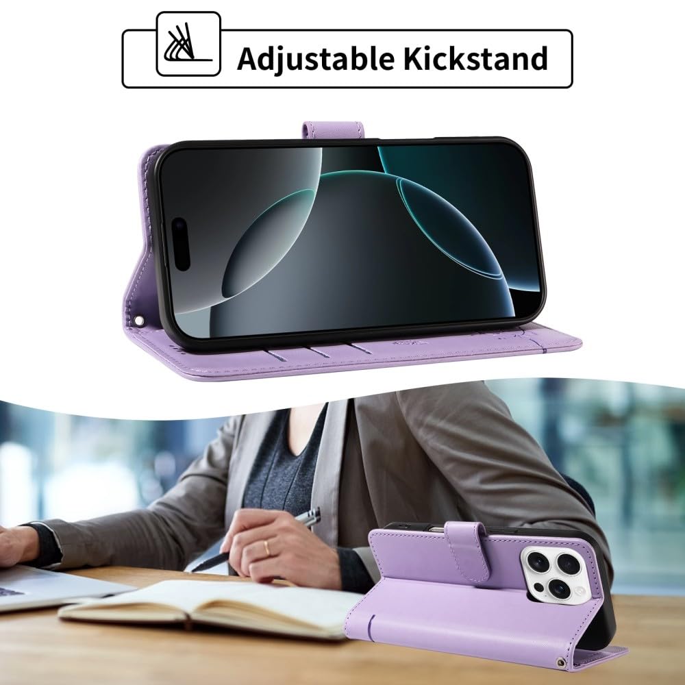 Generic Étui compatible avec Sony Xperia 5 V (Couleur : Rouge) Motif Chat Papillon Portefeuille en cuir Étui à rabat