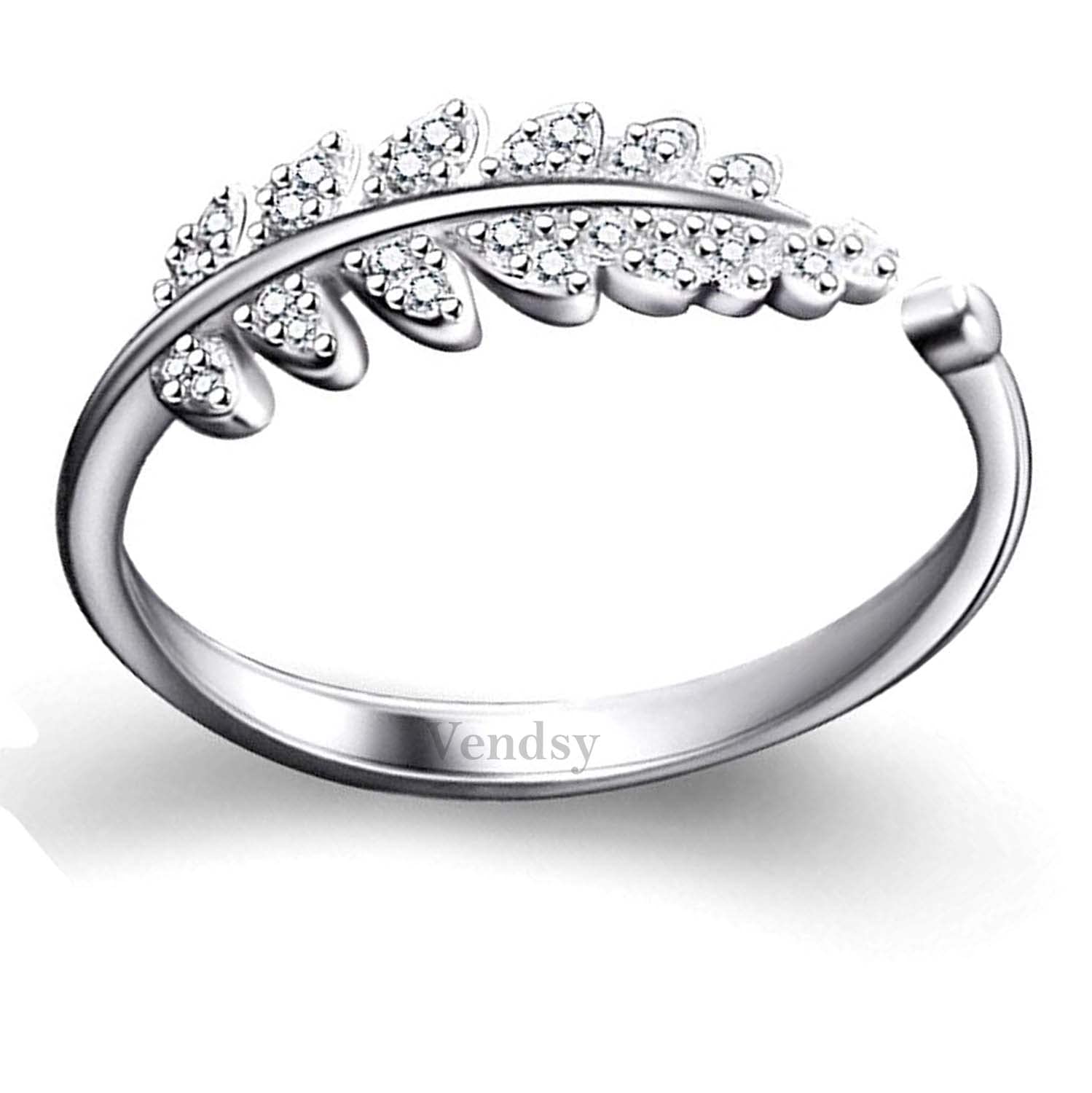 Vendsy Copper Silver Plated Leaf Adjustable Ring for Women and Girls (B09YHQWCTT) Amazon Price History, Amazon Price Tracker