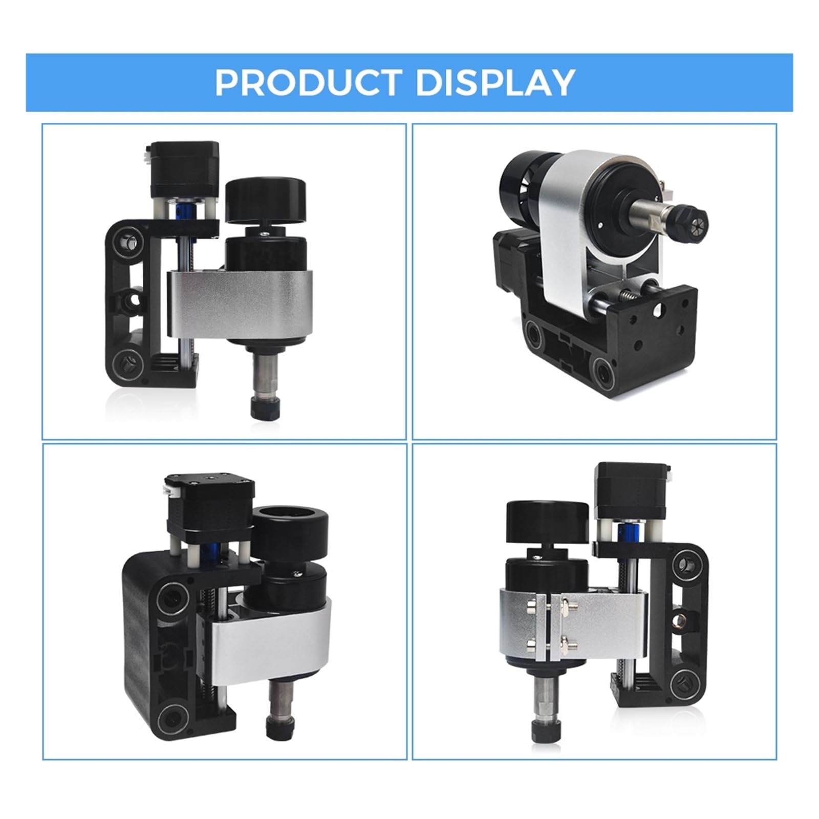 Z Uchwytem Wrzeciona 52mm Do Części Maszyn Grawerowania CNC 3018 Pro Akcesoria Cicha, Wydajna I Stabilna Praca(Silver Z-axis only)