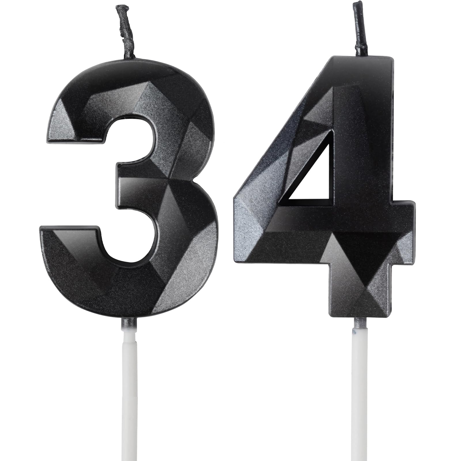 Yiran 50th Birthday Candles, Gold Number 50 Happy Birthday Candles, Cake Topper Decorations for Birthday Party, Wedding Anniversary Celebration Supply — view 15