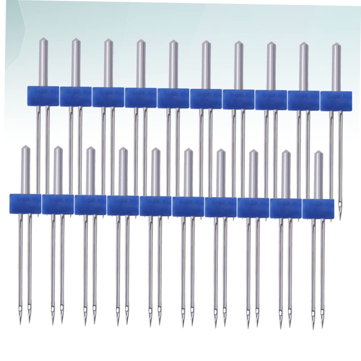 Zwillingsnadel für Nähmaschine 3mm Blau Metall 100 Stück C01-005-00171 | Doppelnadel, 1 Beutel, für Haushaltsnähmaschinen, Elektrische Multifunktions Ausführung