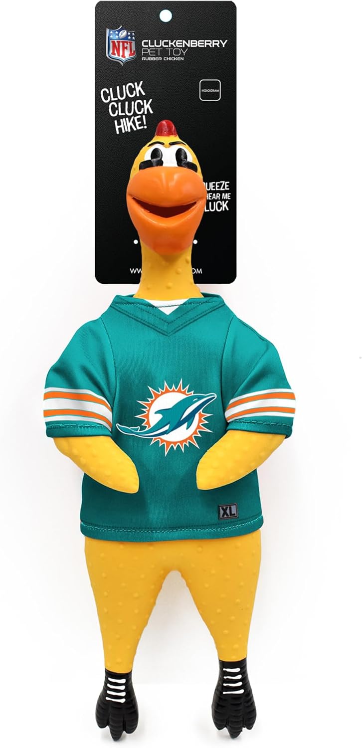 Littlearth NFLチームラバーチキントイ マイアミドルフィンズ
