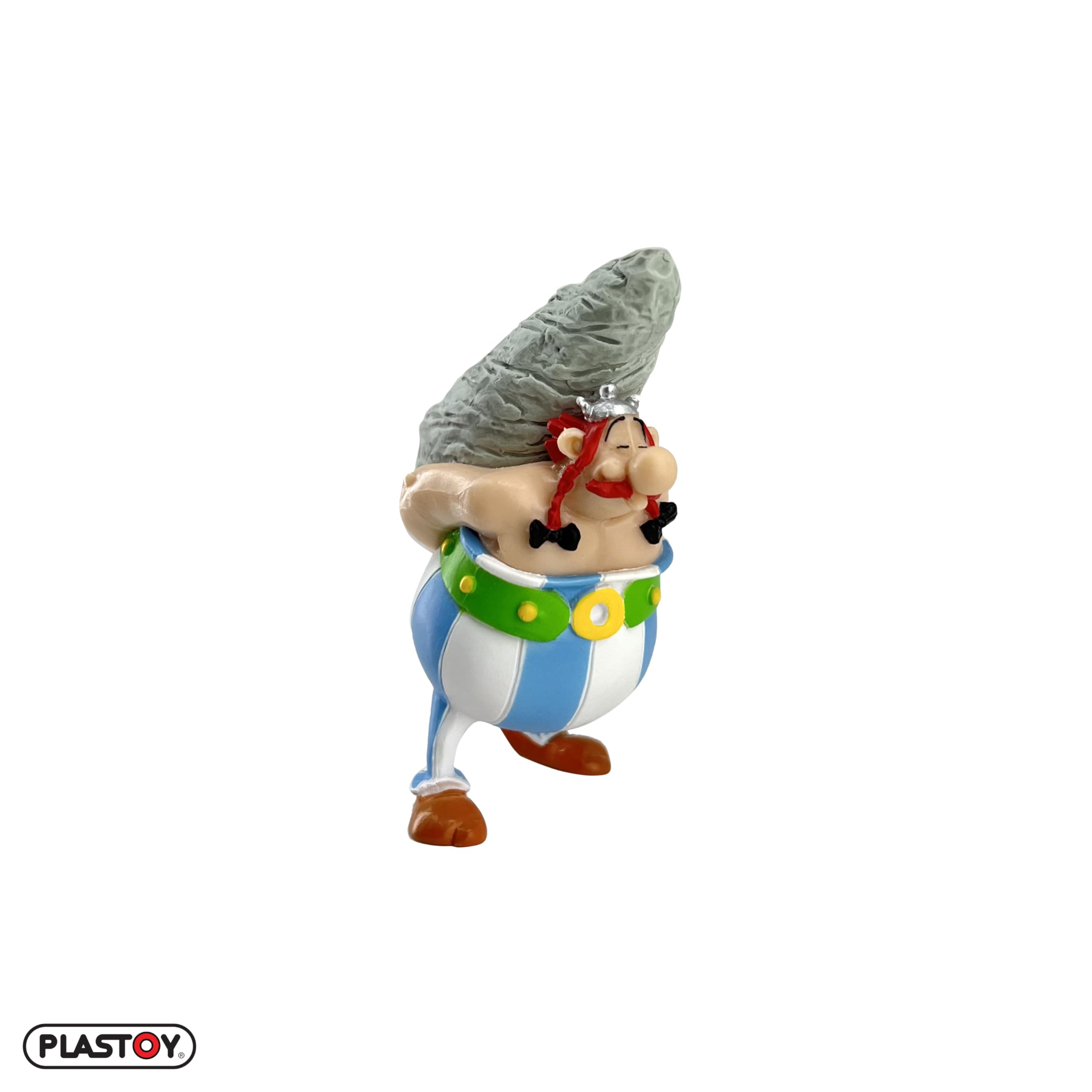 ASTERIX: OBELIX ET SON MENHIR - figurine pvc 12 cm, plastoy, plast60527 - La Marque Zone