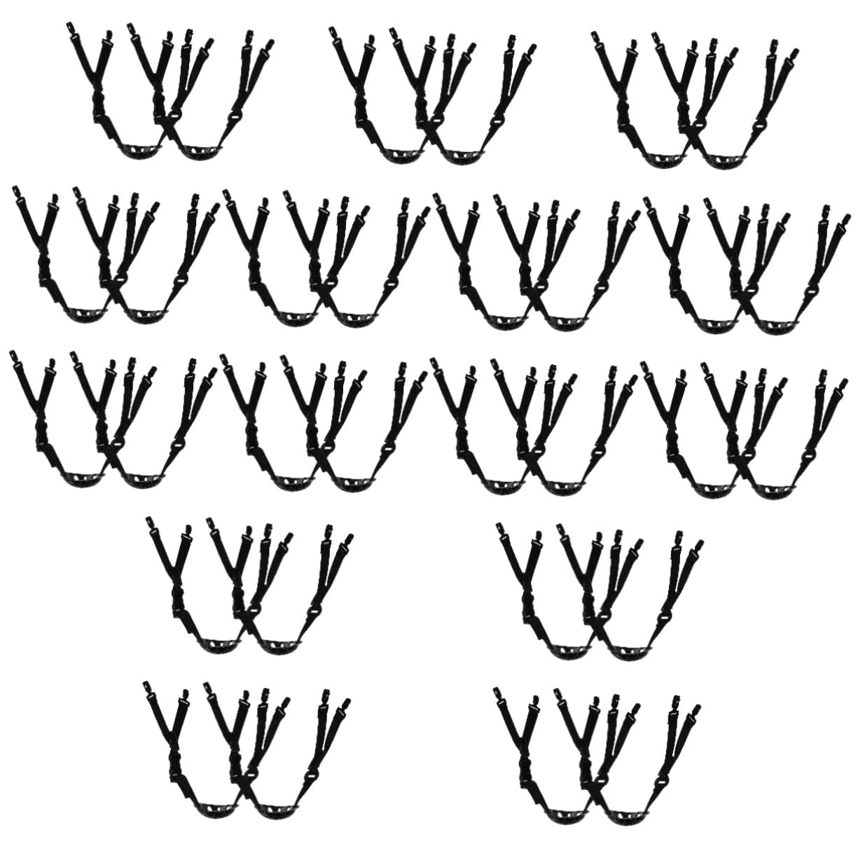 Lurrose Correa para La Barbilla del Casco Cascos con Correas para La Barbilla Correa De Barbilla De Sombrero Duro Universal Elástico Black Poliéster Color Aleatorio