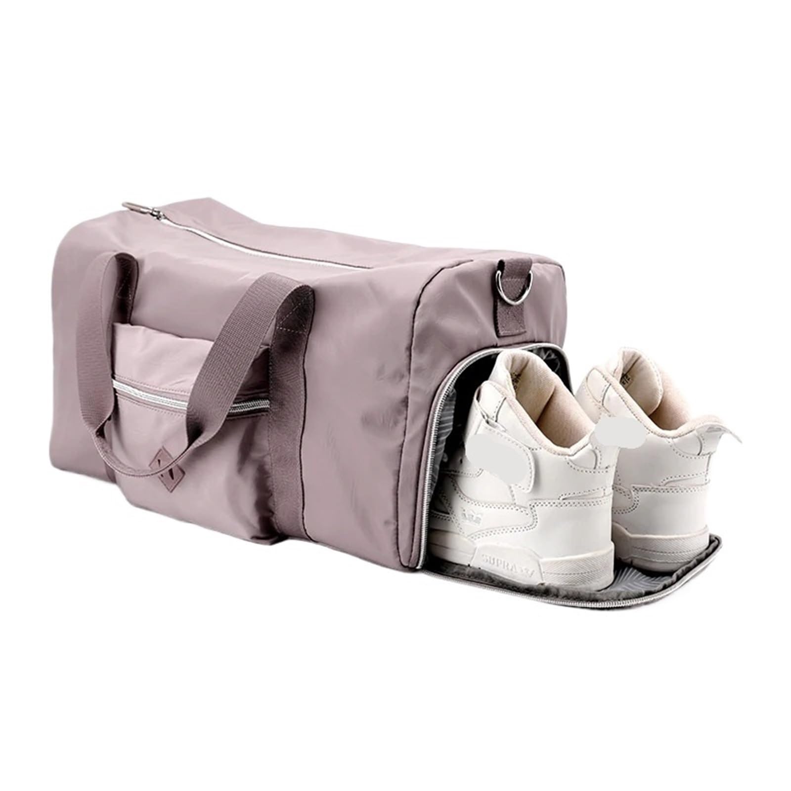 Sporttasche Large Women Hand Luggage Travel Handbags Ladies with Shoe Compartmen Crossbody Bag Swimming Shoulder Bag Tote Sports Gym Bag(Gray)