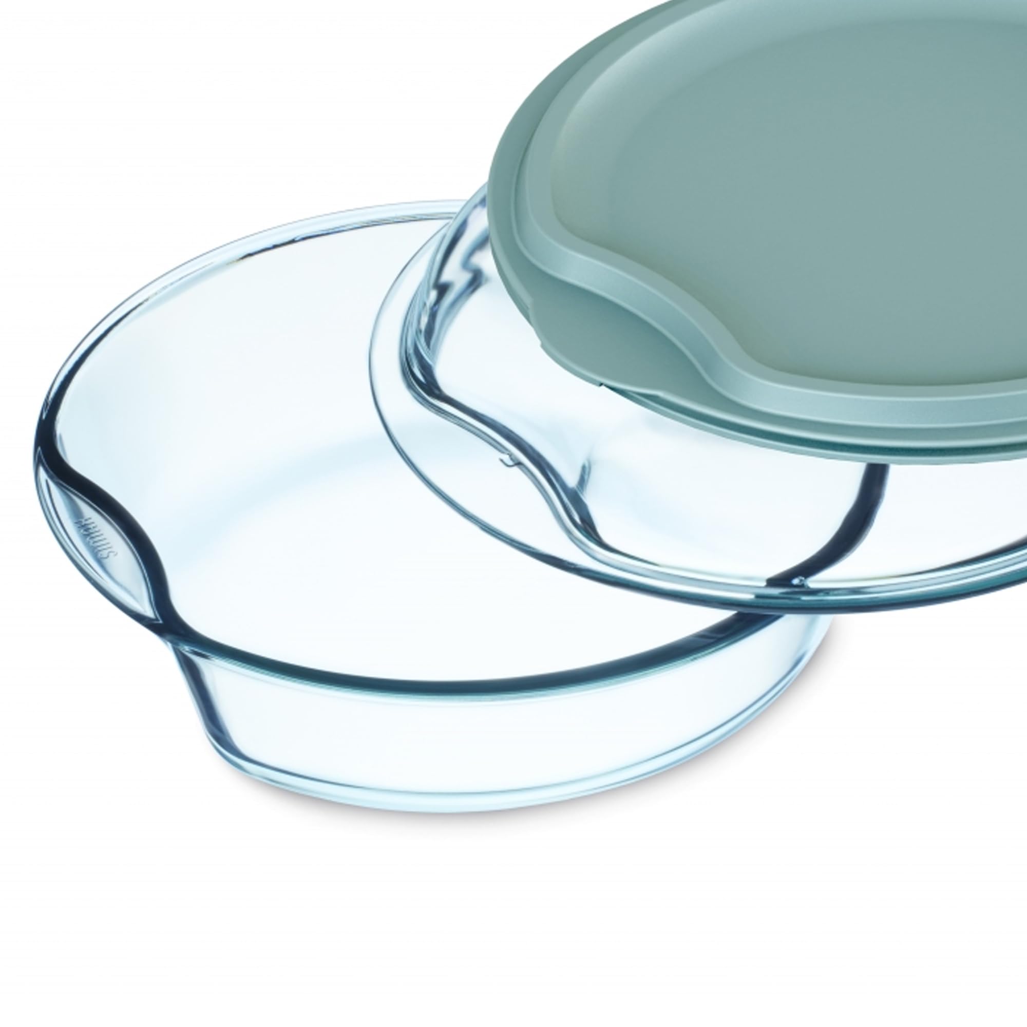 SIMAX - Cocotte Ronde avec Couvercle en Verre, Contenance 2,50 + 1,50L, Dimension 28 x 27 x 11,1 cm - Verre Borosilicate très Ha