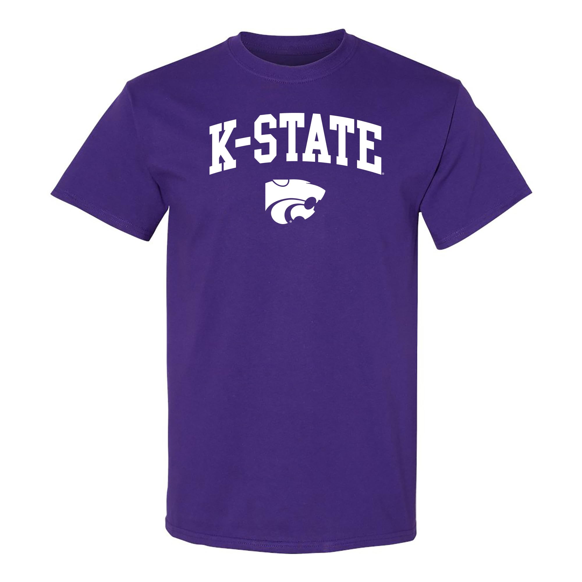 NCAA Arch Logo - NCAA Sports Team Color T Shirt, Kansas State Wildcats Purple, 3XL โ image 1
