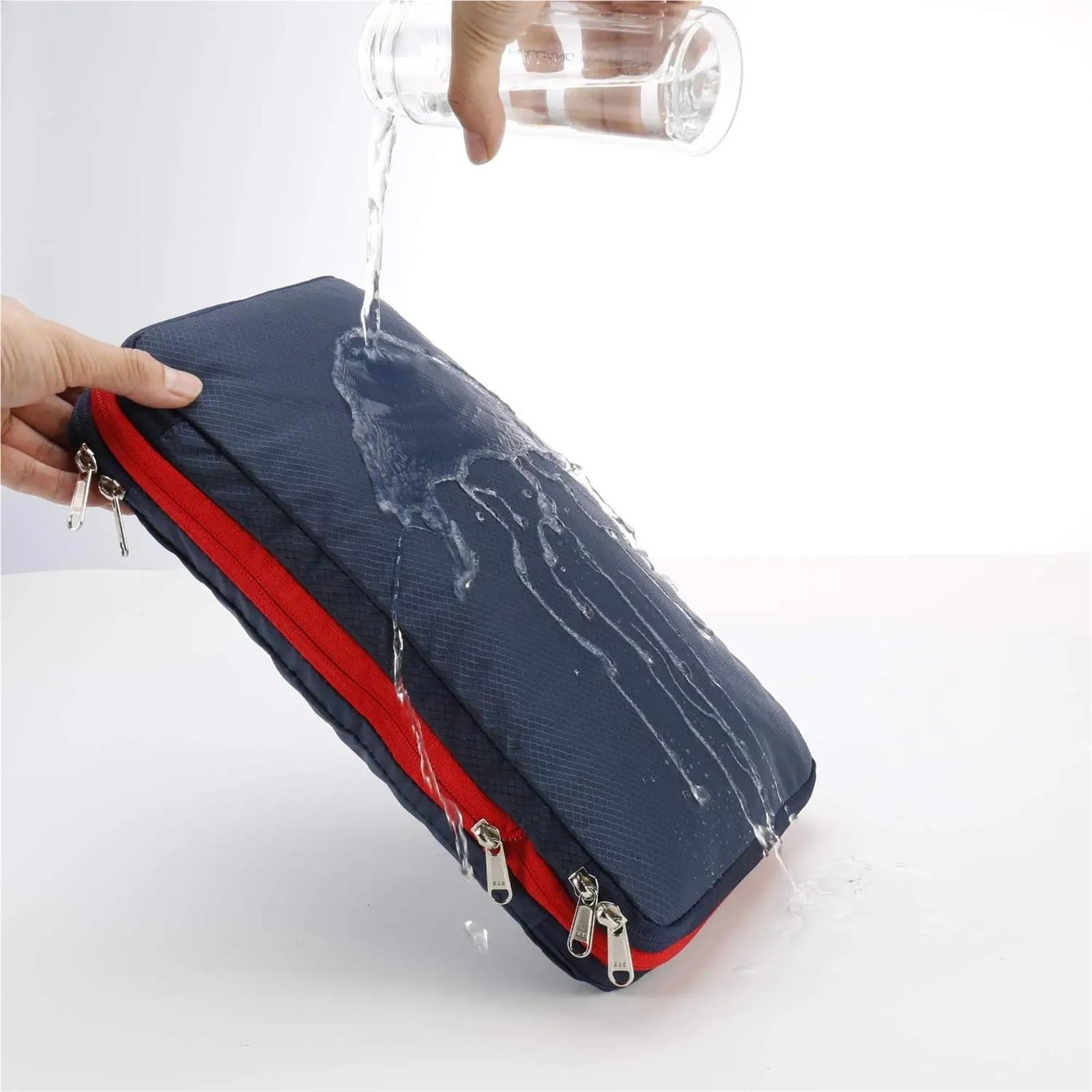 Organizador de viaje, bolsas de compresión for guardar ropa, de doble capa, portátiles, de gran capacidad e impermeables, con cierre hermético. Organizador De Maletas Para Viaje(Sky Blue)