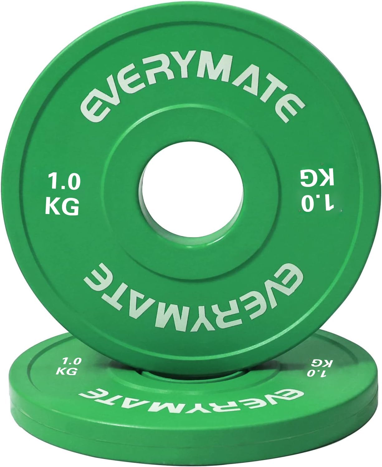 EVERYMATE Change Weight Plates 1KG 1.25KG 1.5KG 2KG 2.5KG Set Fractional Plate Olympic Bumper Plates for Cross Training Bumper Weight Plates Steel Insert Strength Training Weight Plates — image 1