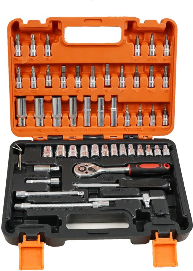 AEGON CR-V53 1/4 53pcs Combinational Ratchet Wrench DR. Socket & Bit Hand Tool Socket Set (Pack of 53) (B0DH516WCP) Amazon Price History, Amazon Price Tracker