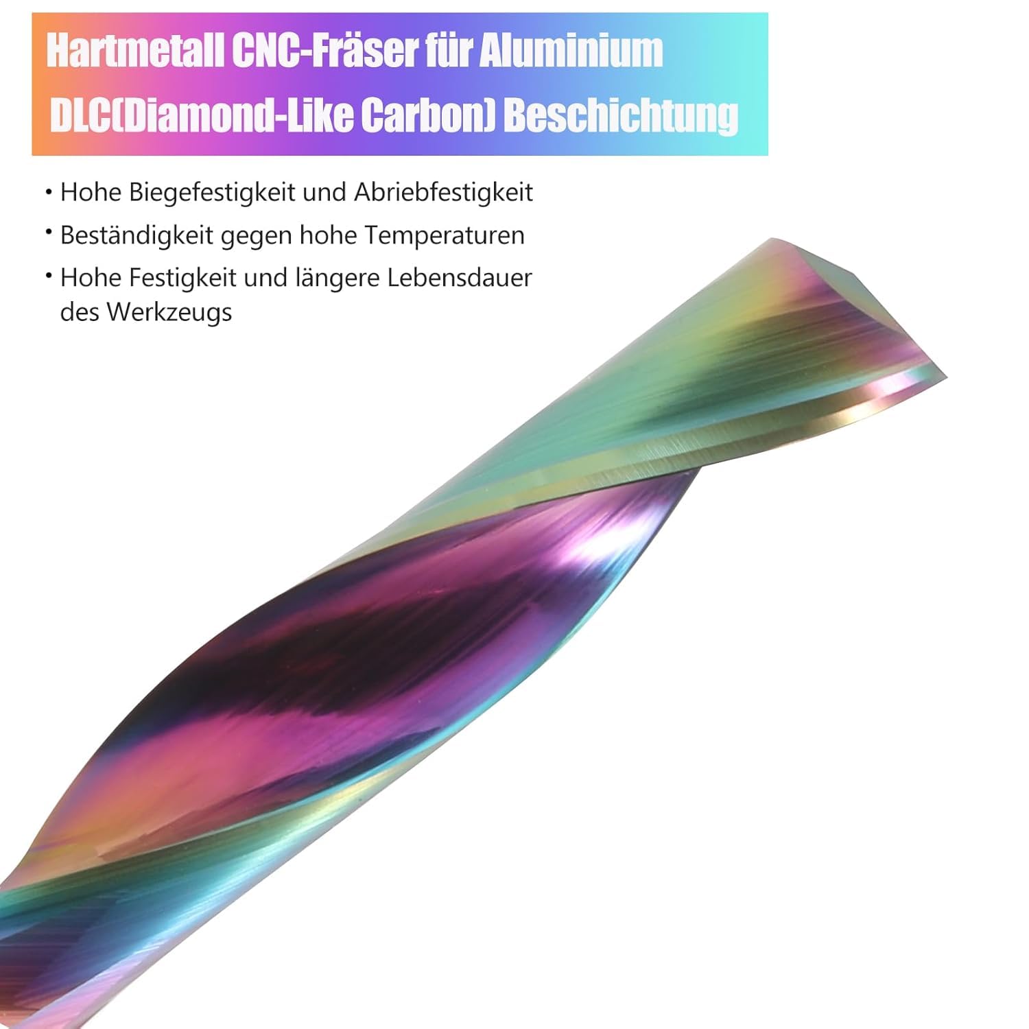 10 stuks aluminium frezen 3,175 mm 1/8 inch schacht VHM schachtfrees