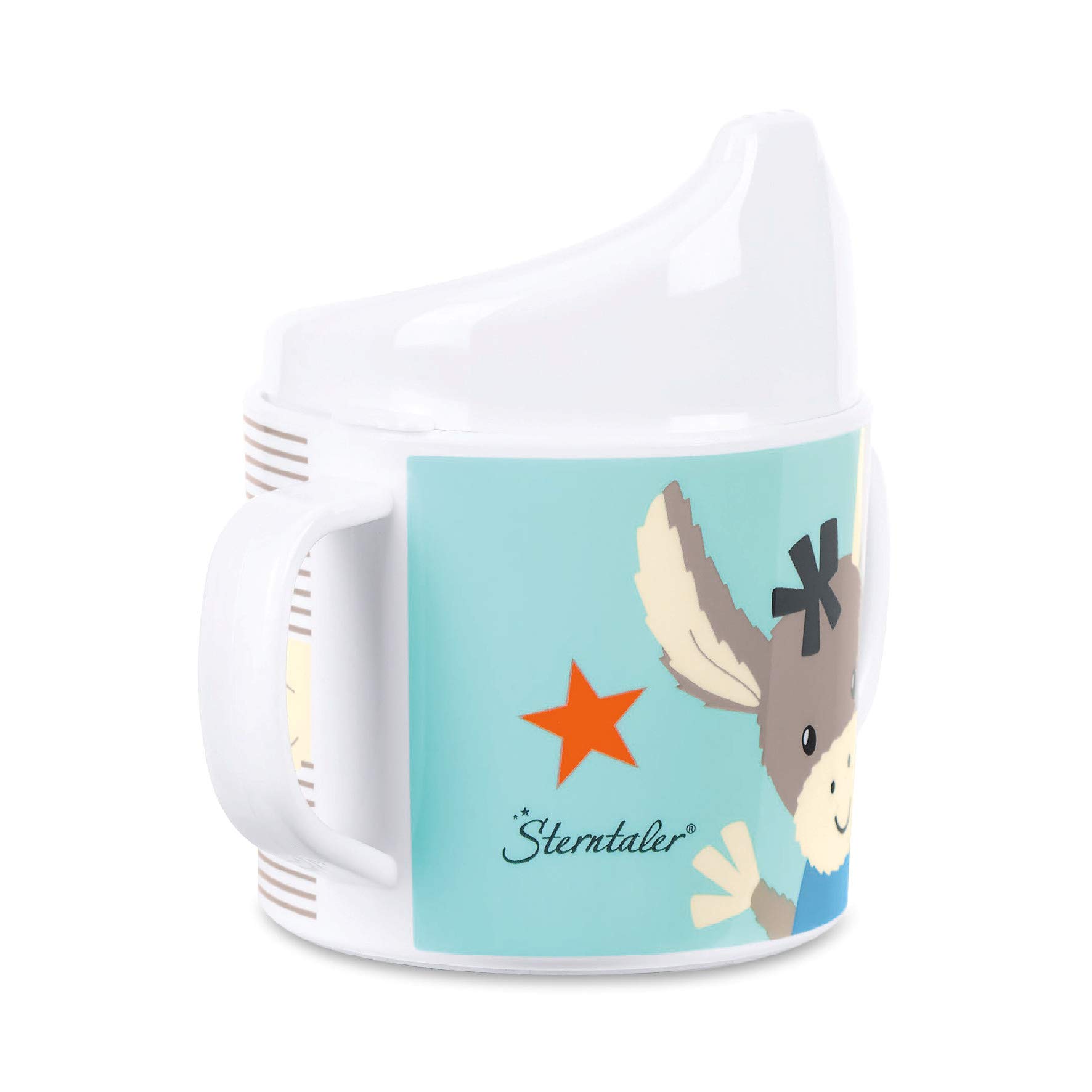 Sterntaler Emmi L’Asinello 6842000 Tazza Con Manici E Beccuccio, 6+ mesi, Multicolore