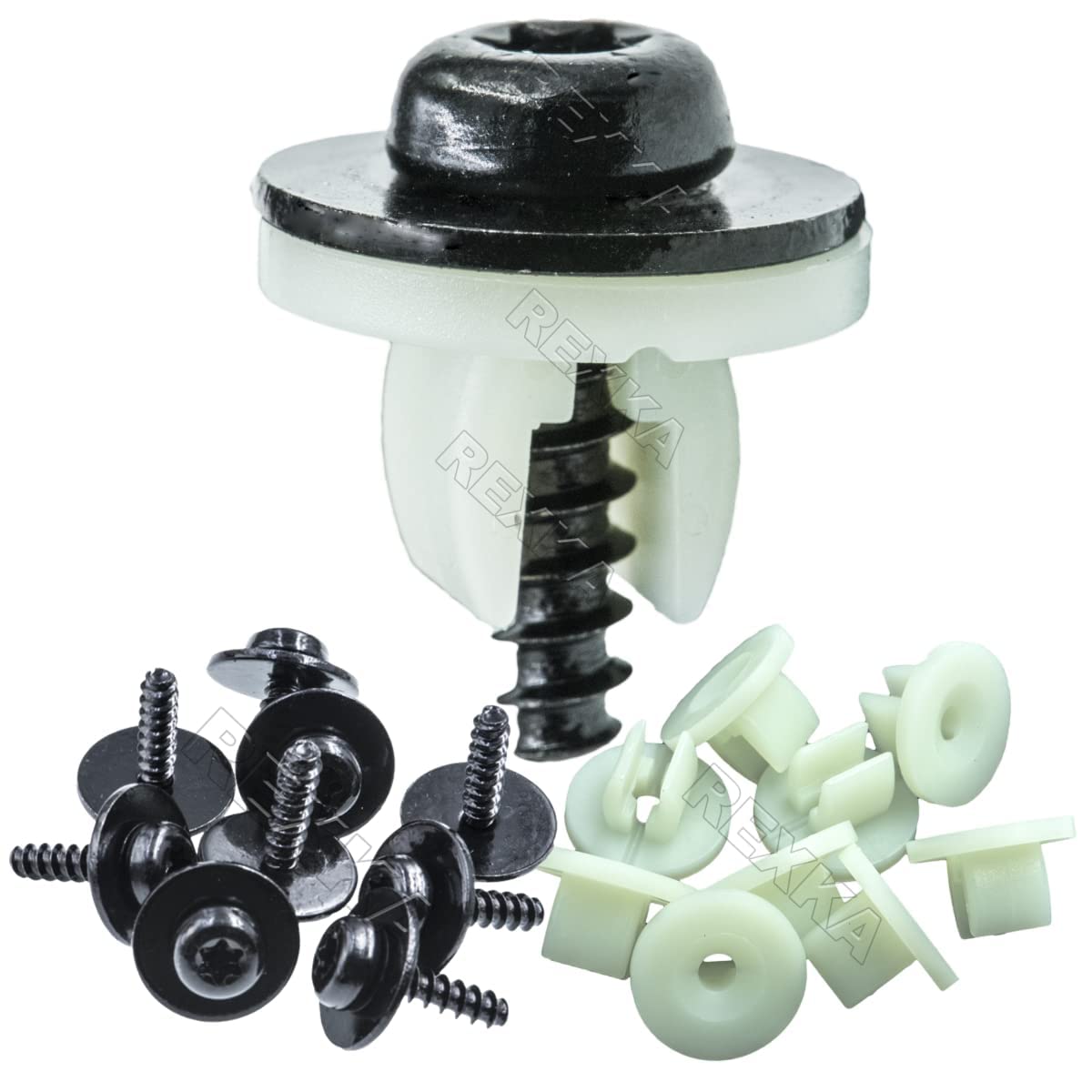 Rexka 10 Sets Engine Splash Shield Screws for Ford T30 Torx Head