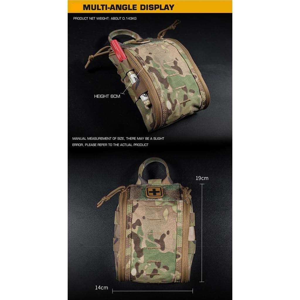 Molle Utilitario IFAK Médico Bolsa Primeros Auxilios Tácticos EMT Bolsas para La Supervivencia Al Aire Libre Cinturón, Portátil Med Emergencia EDC Bolsas De Nylon Pack