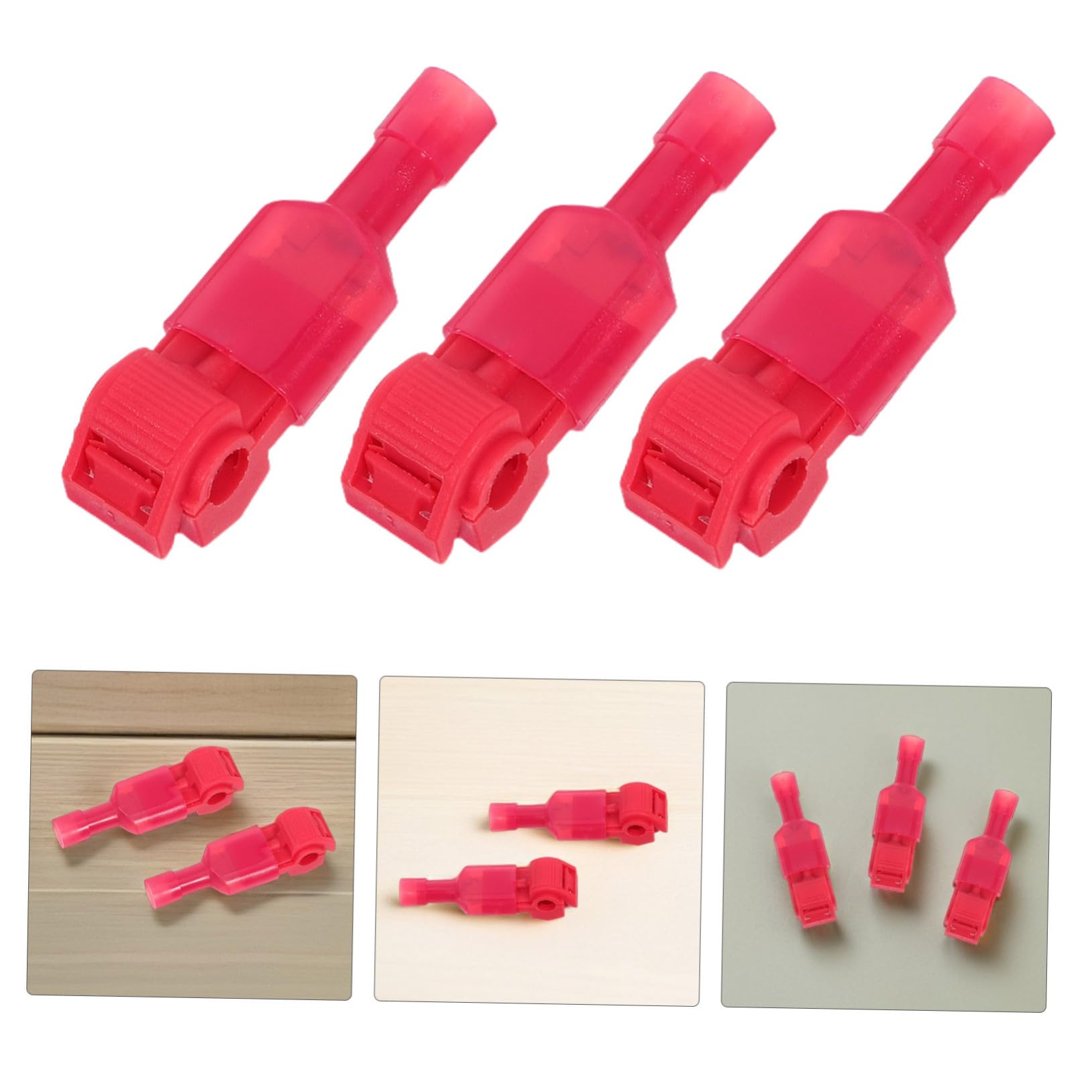PRETYZOOM 300 Paare Förmige Quick Splice Wire Connectors Schnelle T Klemme für Flexible Kabelverbindungen Sicherer Isolierter Terminalverbinder Einfaches Installieren Kompatibel mit Weichen