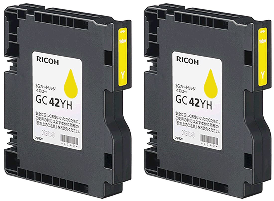 Amazon.co.jp: リコー SGカートリッジ GC42YH 2本セット イエロー 純正
