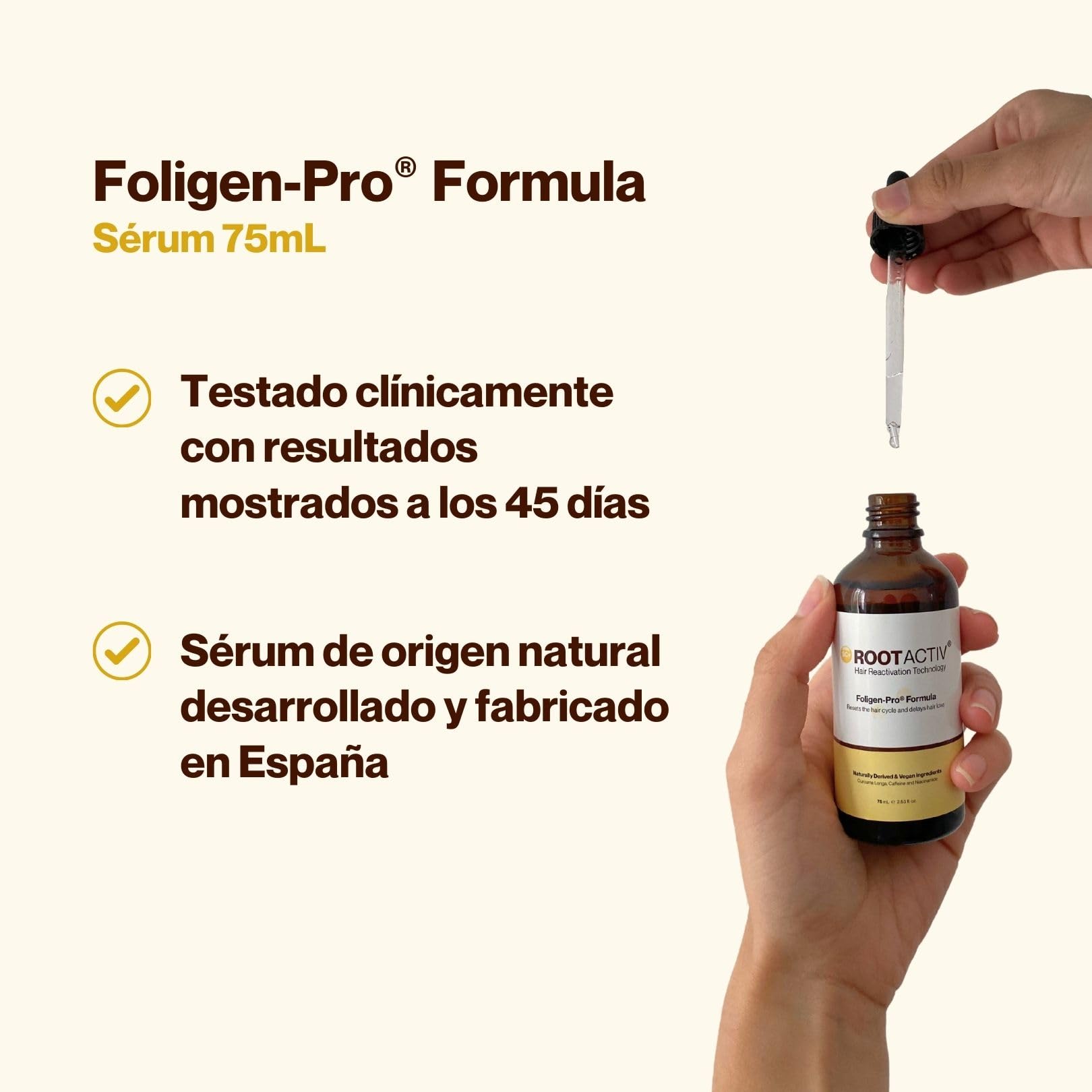 Sérum Capilar con Células Madre | Tratamiento Natural para Estimular el Crecimiento y Reducir la Caída del Cabello | Unisex | 75 ml
