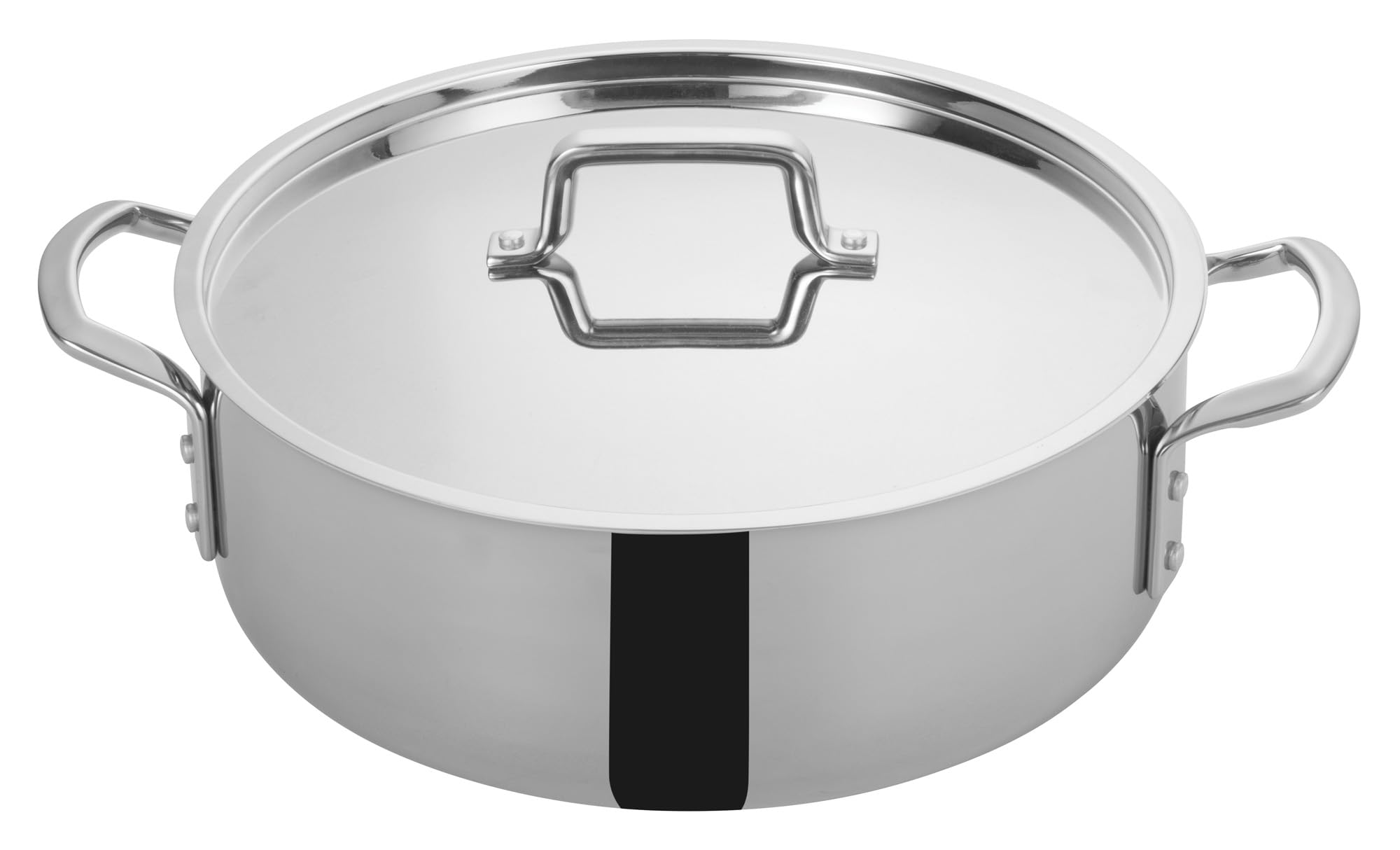 WincoTri-Ply Brazier, 12-quart, Silver