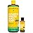 Alaffia Authentic African Black Soap Variety 2-Pack - All-In-One Liquid Soap, Travel-Size Eucalyptus Tea Tree + Full-Size Peppermint Body Wash, Face Wash, Shampoo, Shaving Soap