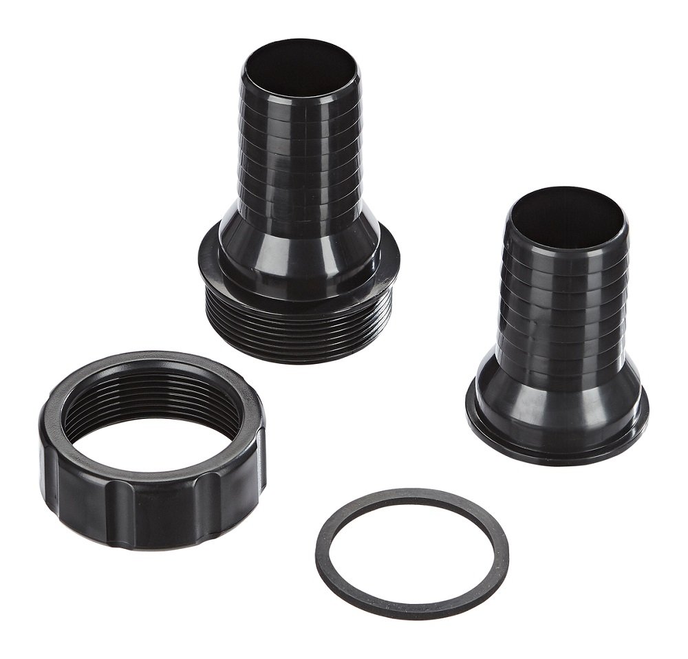 Oase schwarz Spiralschlauch 1 1/2", 10 m & Schlauchverbinder Schläuche & Verbinder, Schwarz, Länge 16 cm,Durchmesser-6,5 cm