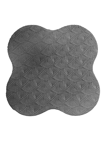 VEDAM; BORN FOR COMFORT Vedam Yoga Knee Pad - Kneeling Support for Yoga for Knees, Hands, Wrists, and Elbows {GREY SET OF 2 PCS}