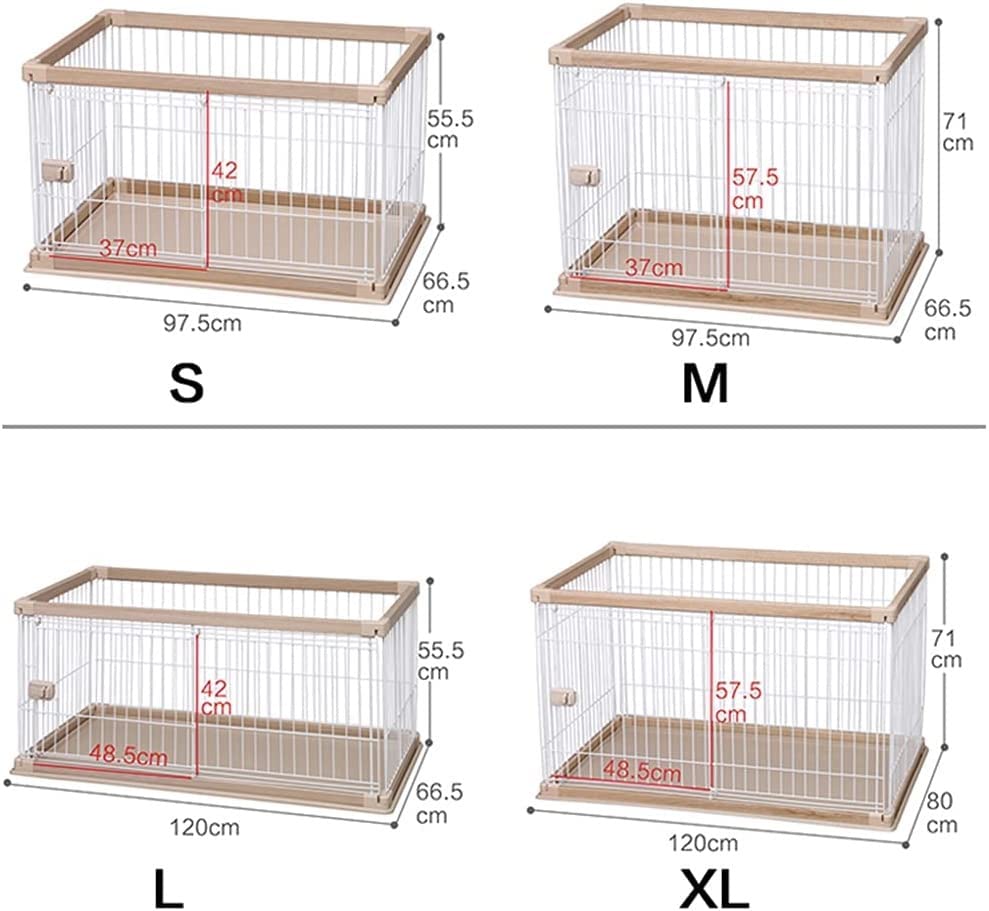 Amazon.co.jp: 犬ケージクレート、47インチの特大犬小屋、安全ドア付き