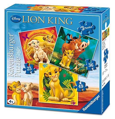 Ravensburger Disney - El Rey león Puzzle, 25-36-49 Piezas 07306 1