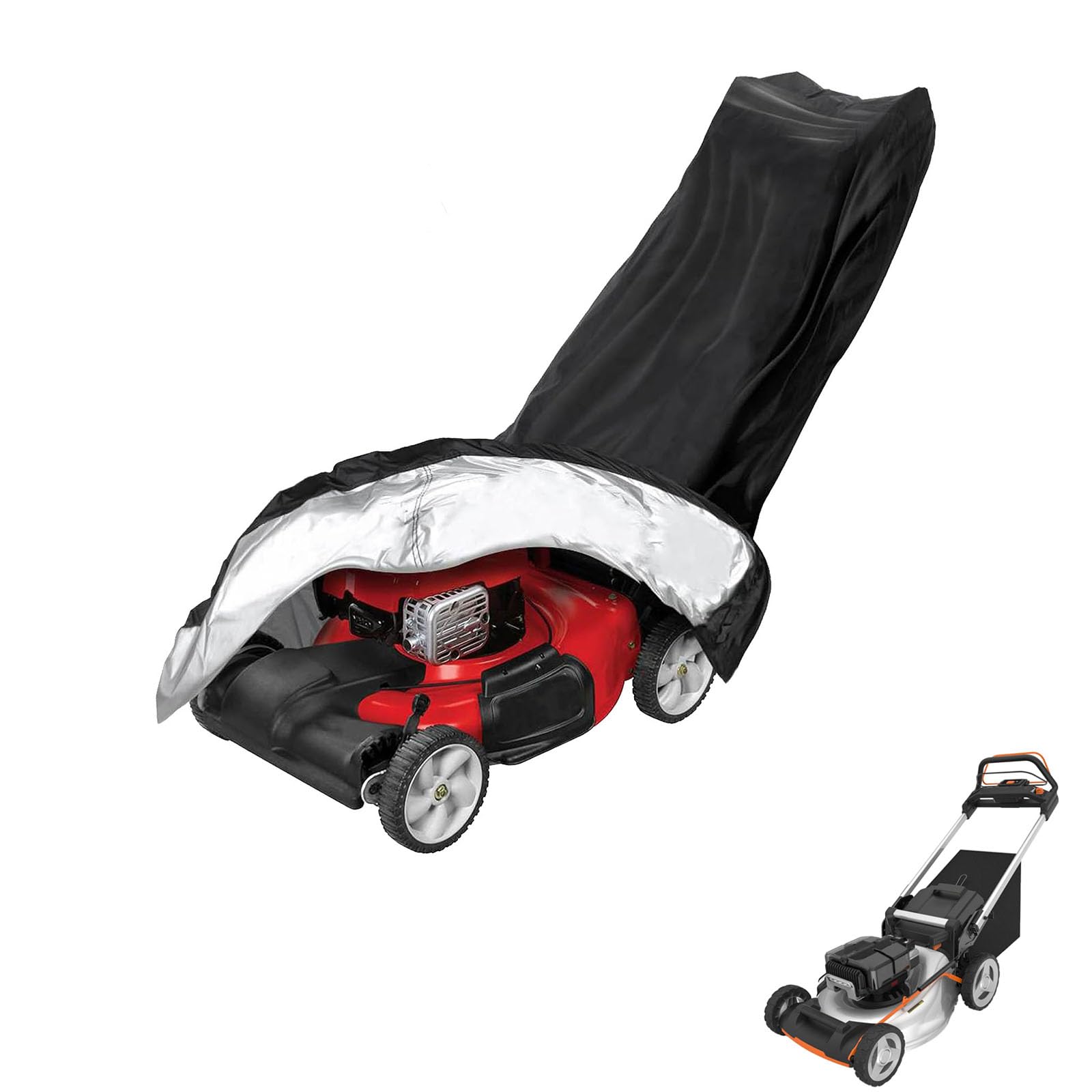 lawnmower cover Compatible with Worx WG761 ,waterproof and sun,suitable for indoor and outdoor use all year round, comes with a storage bag — image 1