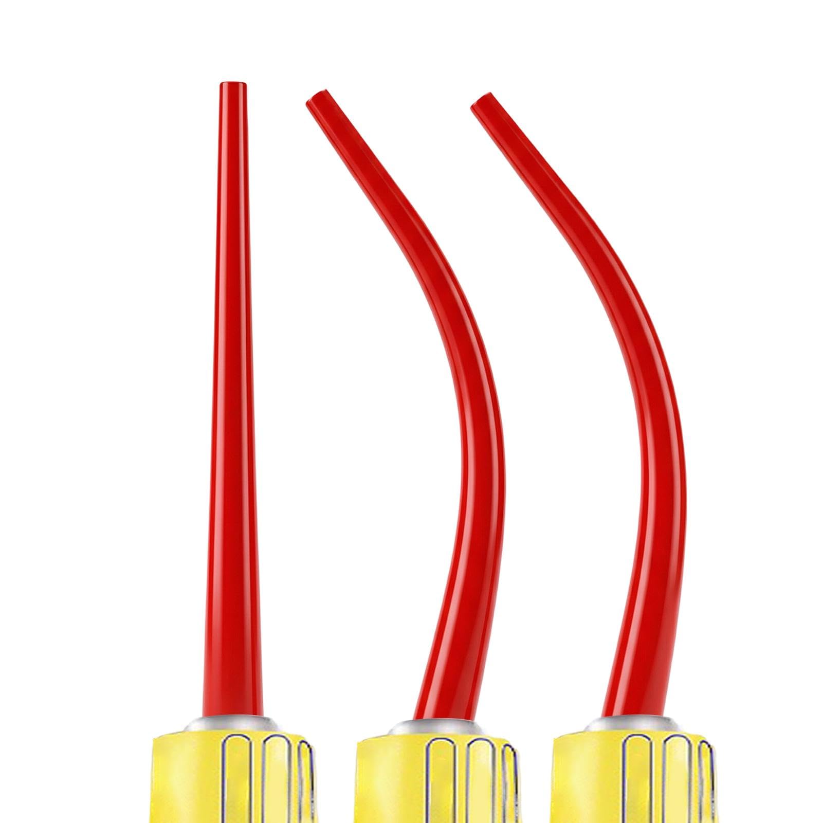 3Pcs Long Caulking Nozzle Extension Set, Extra Long Silicone Nozzles with Straight and Bent Caulking Nozzle Tips Long for Sealant Gun, Precision Long Silicone Nozzle for Narrow Gaps, Tiles, Windows