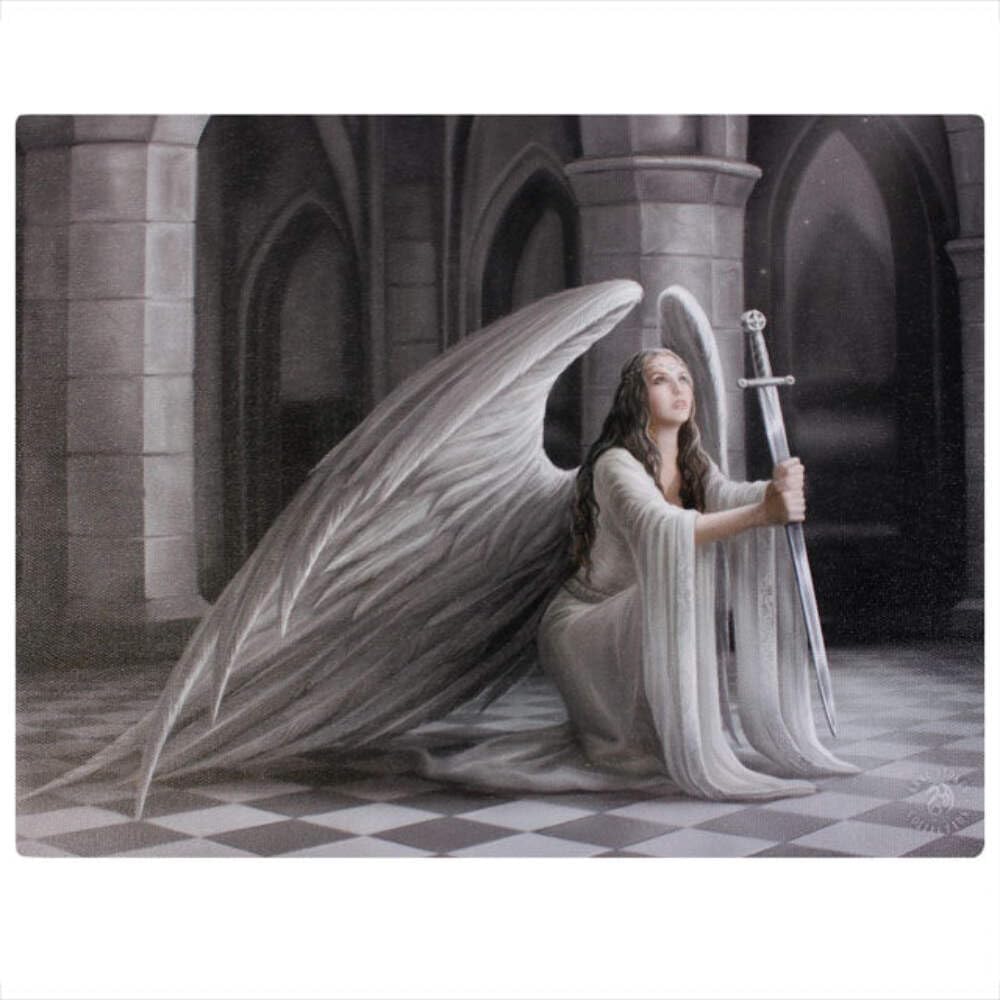 ANNE STOKES Mystical The Blessing Canvas Plaque 19cm x 25cm (1 Pc) - Enchanting Wall Decor - Perfect for Spiritual Awakening & Inspiration