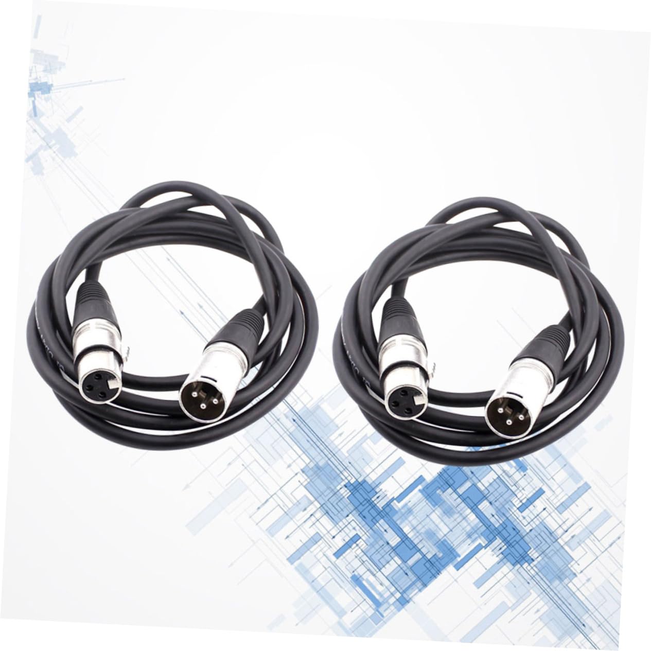 SUPVOX Câble De Microphone XLR : Câble Audio Symétrique 7 Broches 1 M/3