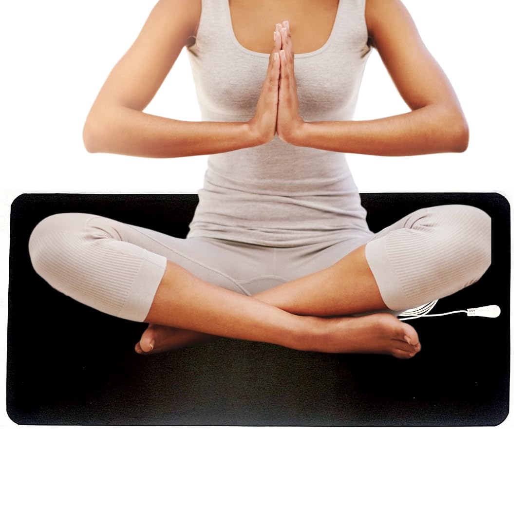 Zero Volt, Grounding, Earthing Meditation Kit - Helps in Sleeping, Anxiety, Imflamation. Both Side Use. Univarsal Size. With Carry Bag Pouch