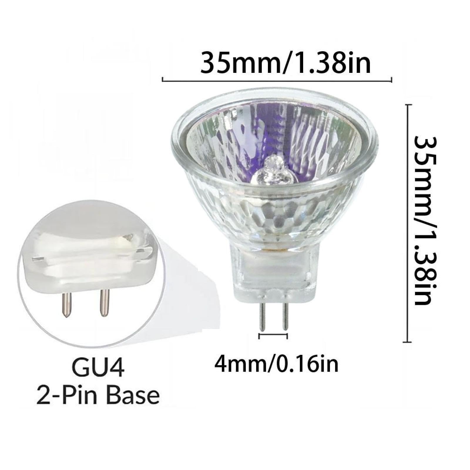 6PC MR11 12V 35W GU4 Lampa halogenowa ściemnialna lampa punktowa w dół 20 Watt 12V GU4 reflektor 2-pinowy podstawa ciepła biel 35 W