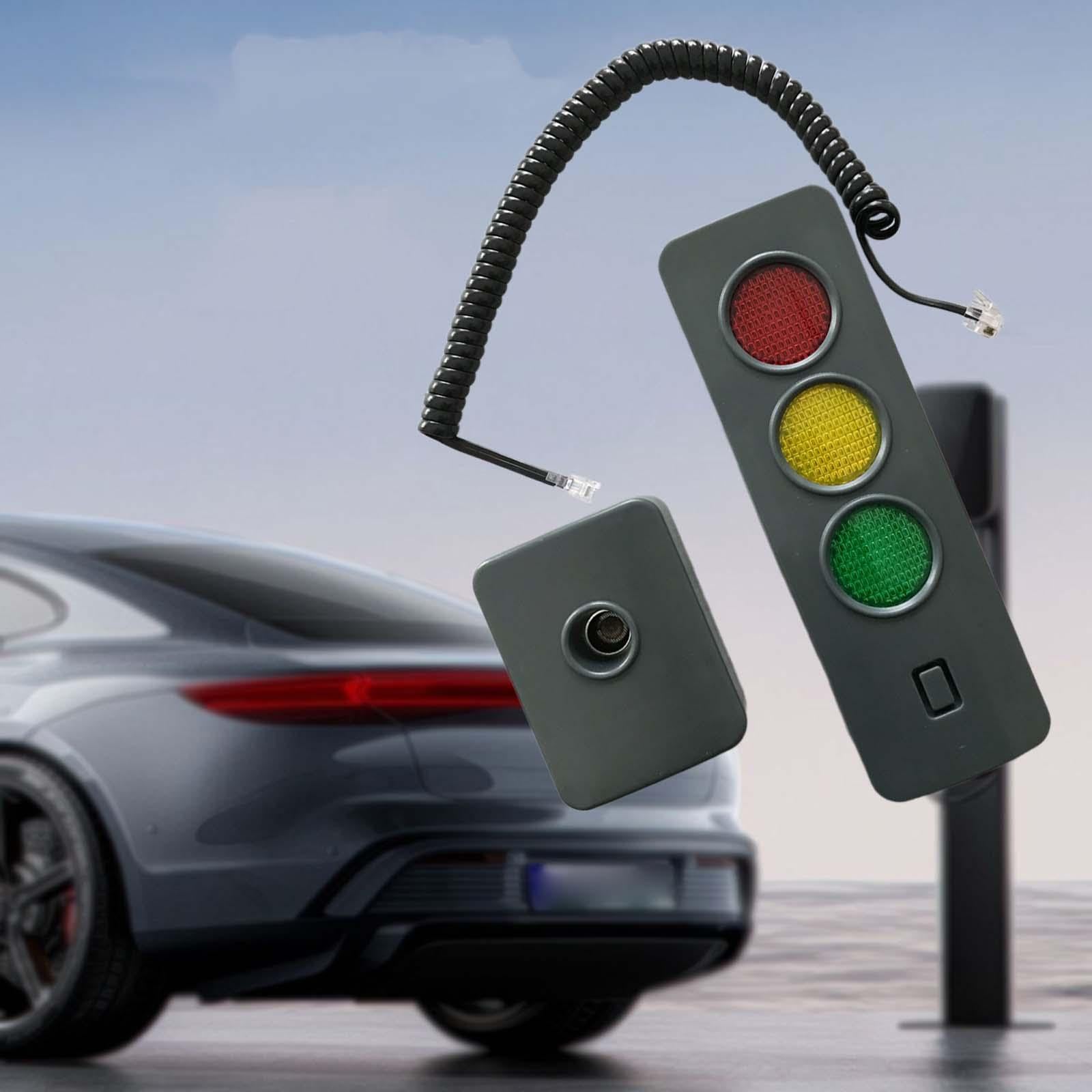 Panneau De Stationnement LED Avec Alarme Visuelle Pour Garage - Butée De Roue Lumineuse, Piles Incluses - Aide Au Parking
