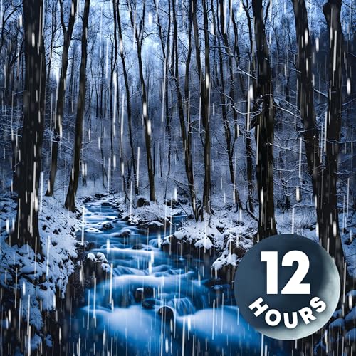 The Sound of Snowfall & Rushing Stream | 12 Hours Podcast Por arte de portada