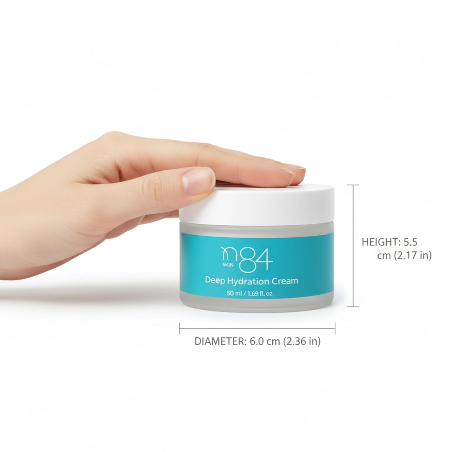 Korean Face Moisturizer with Hyaluronic Acid & Niacinamide – Deep Hydration Anti-Aging Cream for Women – Daily Face Cream for Dry Skin 50ml - Image 8