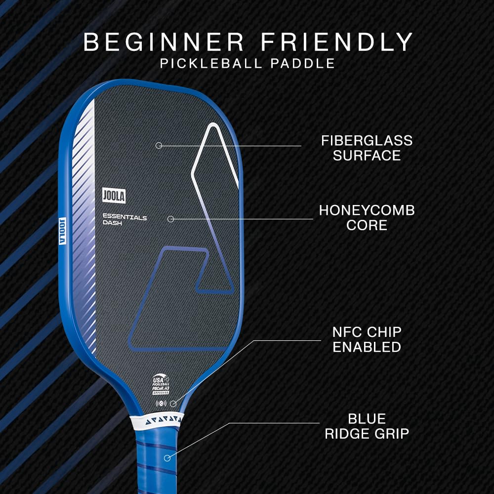 JOOLA Essentials Dash - Pagaia per pickleball, colore: Blu notte