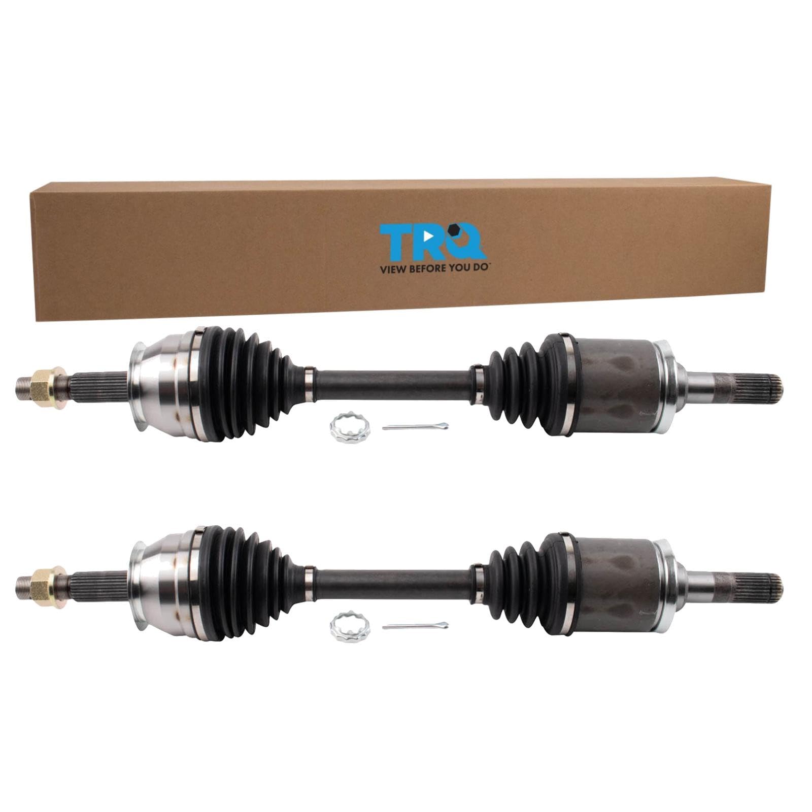 TRQ Front Left and Right CV Axle Assembly Set 2 Piece