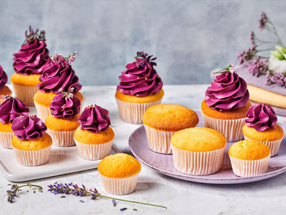 FunCakes Preparado para Cupcakes: Fácil de Usar, Cupcakes Perfectamente Uniformes, Mini Cupcakes o Pasteles, Sabor a Vainilla, Calidad de Pastelería, Halal. 500 G. 500 g